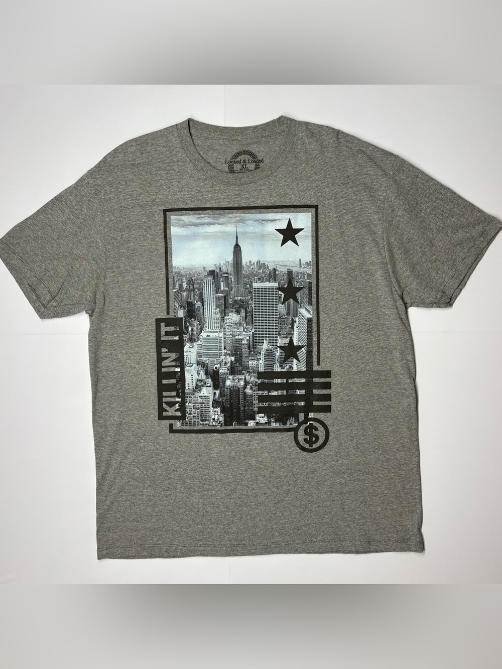 Men's Graphic T-Shirt NYC Skyline Print
